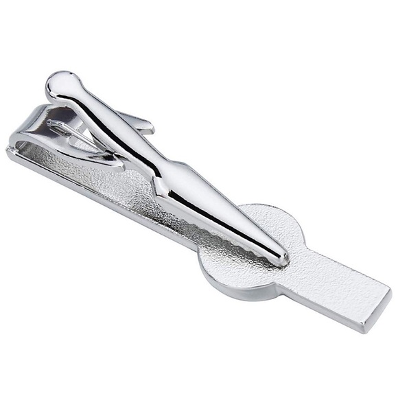 MEN’S LETTER G SILVER 2” TIE CLIP *NWT*